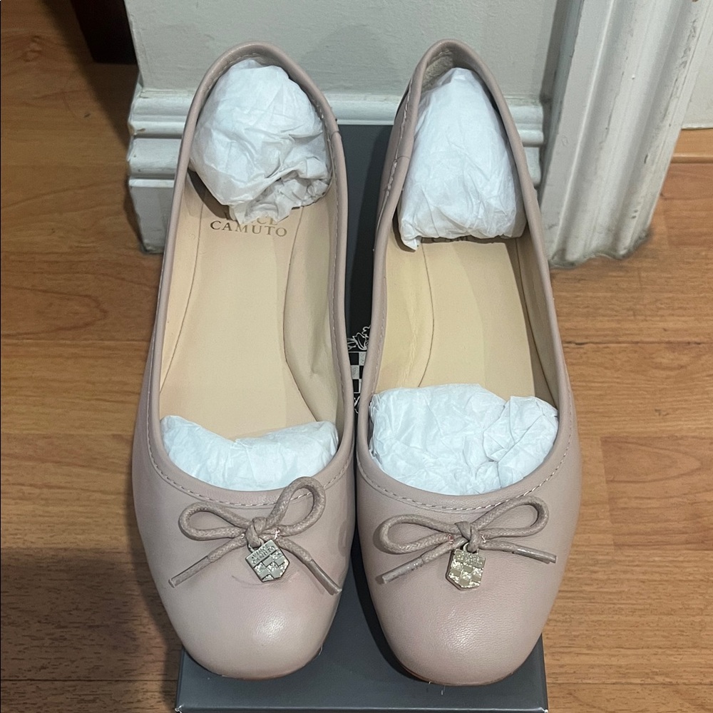 Vince Camuto Women's Blush Loafers with Bow Accent